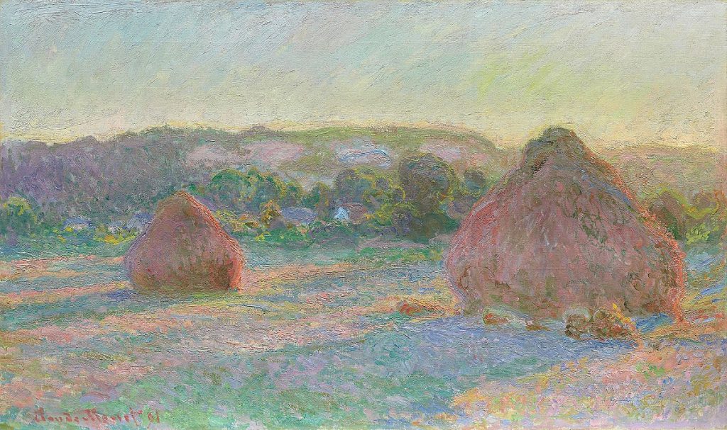 Claude monet Haystacks - one of the most valuable impressionist paintings ever sold on auction as of 2025