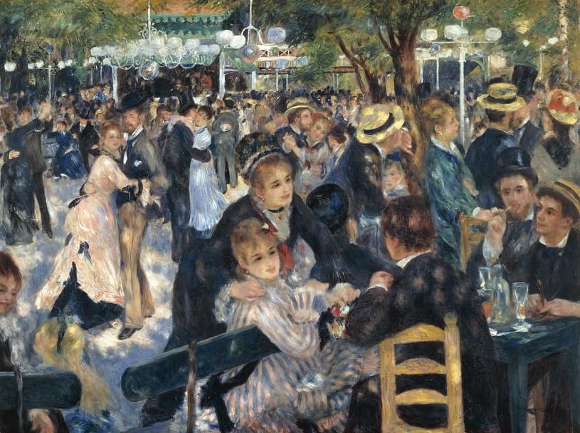RENOIR – “BAL DU MOULIN DE LA GALETTE” - one of the most valuable and popular paintings drawn by impressionism painters as of 2025