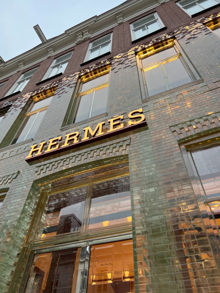 Image of Hermes store for the most expensive bags in the world as of 2025