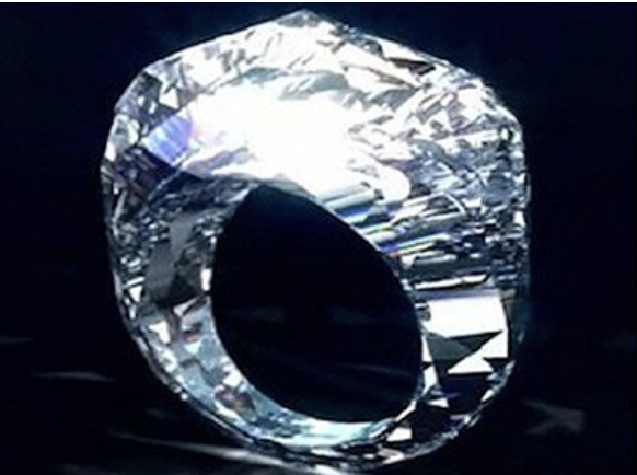 The World's First All-Diamond Ring - of course this is also one of the most expensive diamond rings ever sold worldwide