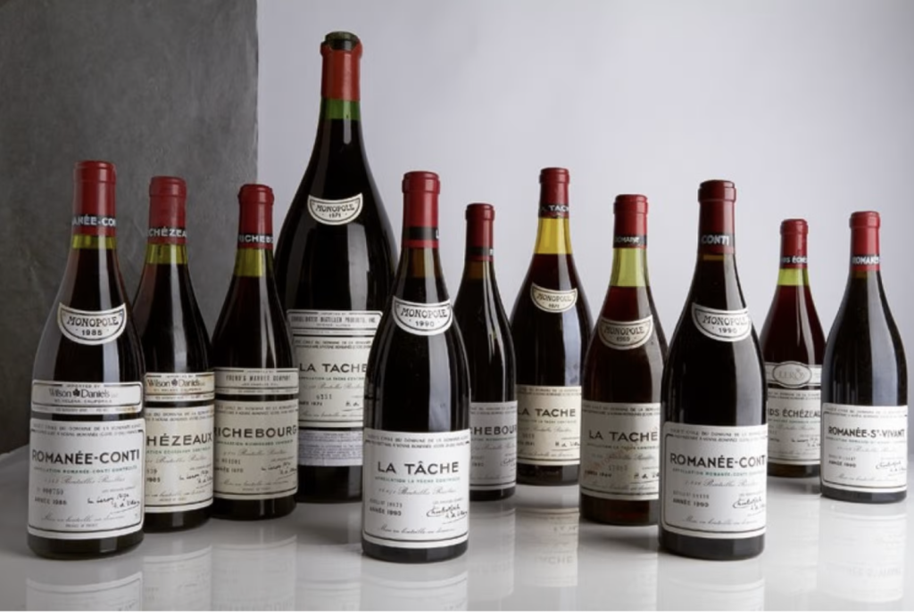 andrew webber's exquisite collection of fine wine bottles