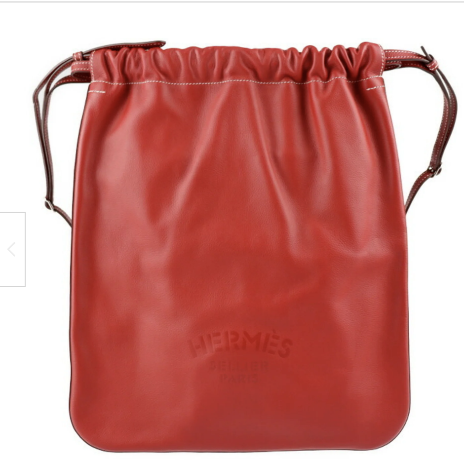 hermes bridado backpack - an exquisite women's bag in a beautiful red colour